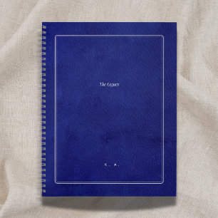 Cuaderno El Legado   Indigo Leather & Silver Scholar