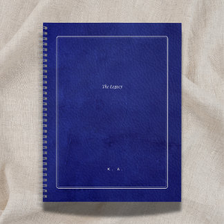 Cuaderno El Legado | Indigo Leather & Silver Scholar