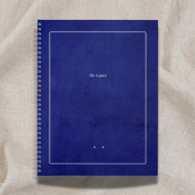 Cuaderno El Legado | Indigo Leather & Silver Scholar (Subido por el creador)