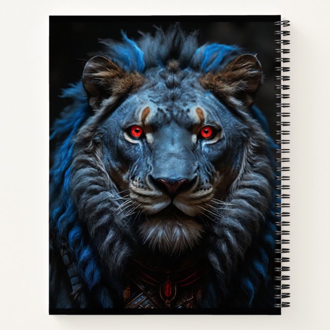 Cuaderno el león azul (Reverso)