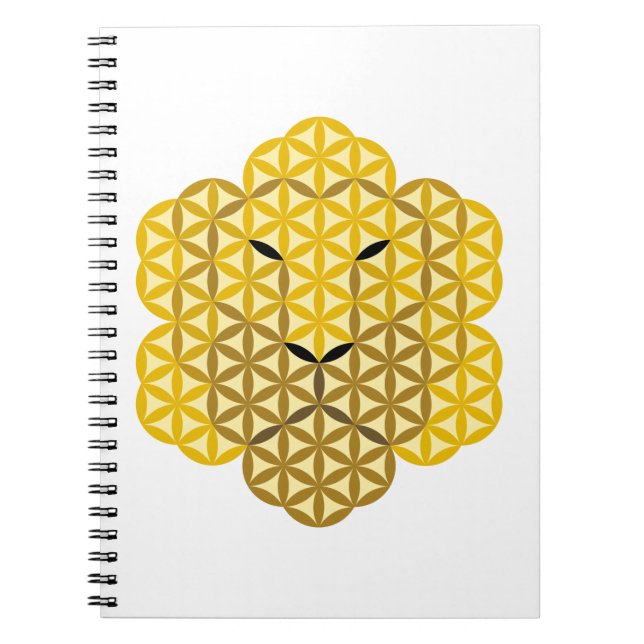 Cuaderno El León de la Vida - macho alfa 02, animales sagra (Frente)