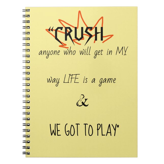 Cuaderno El libro de juegos (Frente)