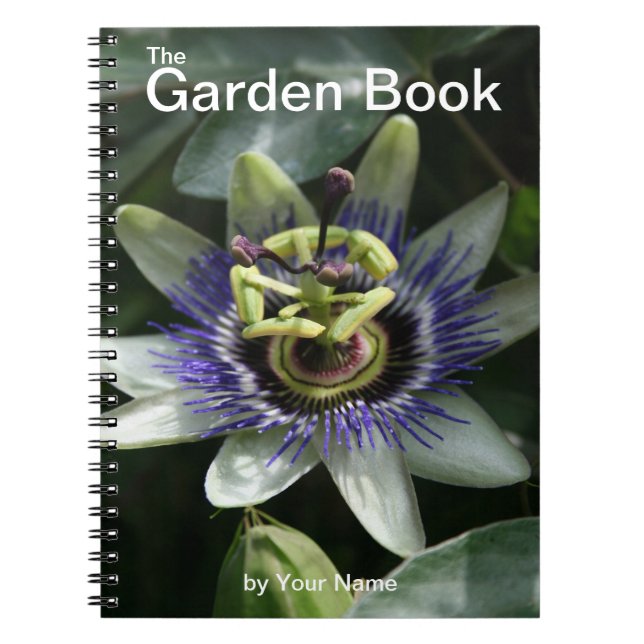 Cuaderno El libro de los jardines Passiflora (Frente)