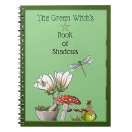 Cuaderno El libro de sombras de la bruja verde