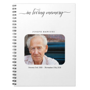 Cuaderno El libro de visitas fúnebre/conmemorativos