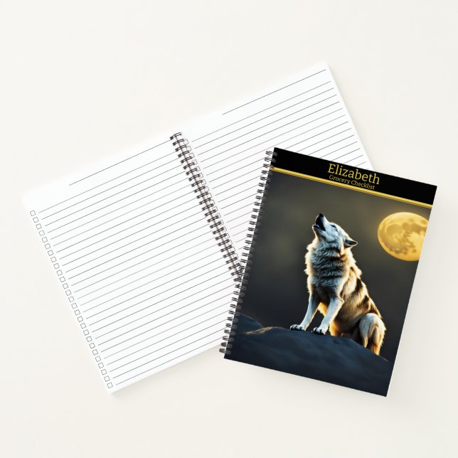 Cuaderno El lobo canta bajo la brillante luna (Interior)