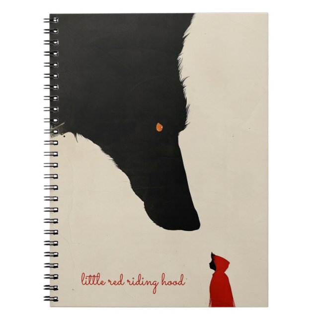 Cuaderno el lobo sin corazón y la pequeña capucha roja (Frente)