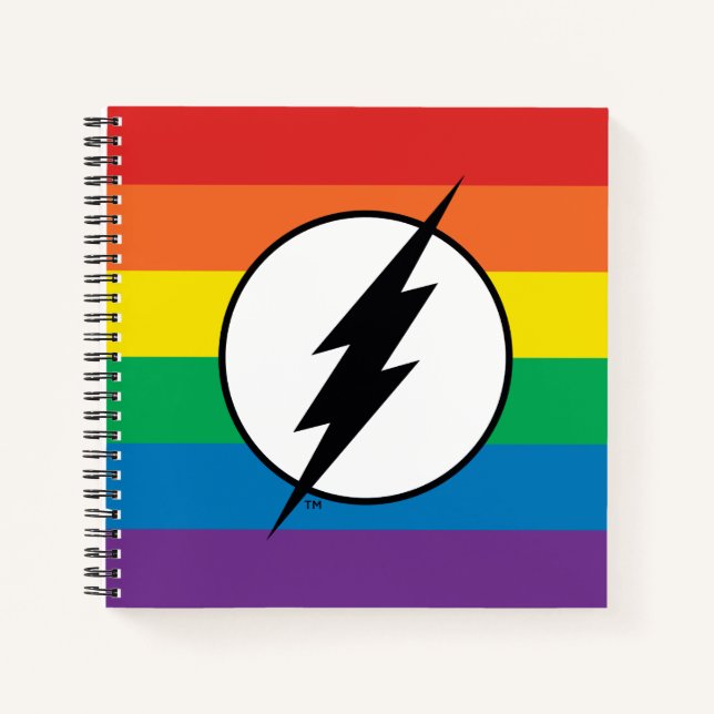 Cuaderno El logo de Flash Rainbow (Anverso)
