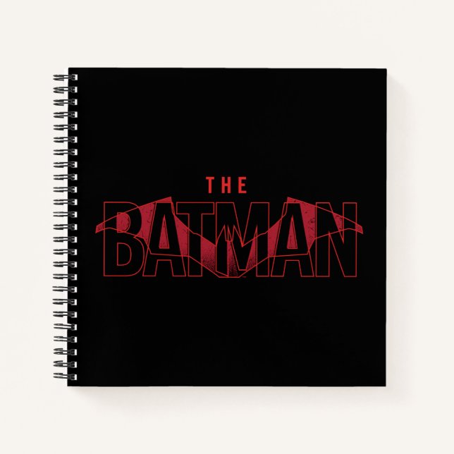Cuaderno El logotipo sobrepuesto de Batman Bat (Anverso)