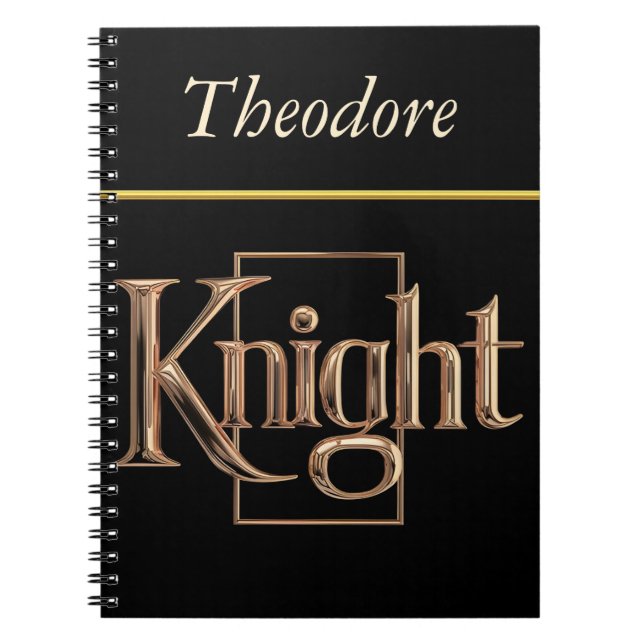 Cuaderno El lujoso Emblem Noble Knight (Frente)