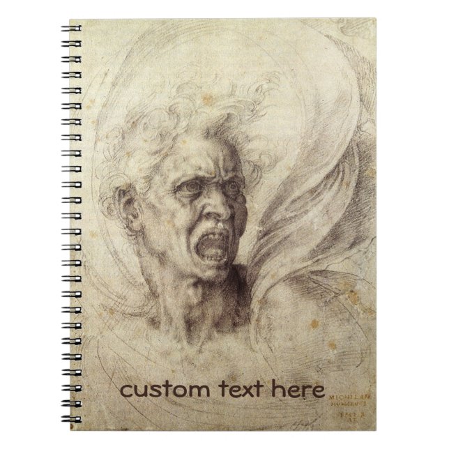 Cuaderno El maldito alma de Miguel Ángel, cabeza de un homb (Frente)