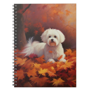 Cuaderno El maltés se inspira en las hojas de otoño