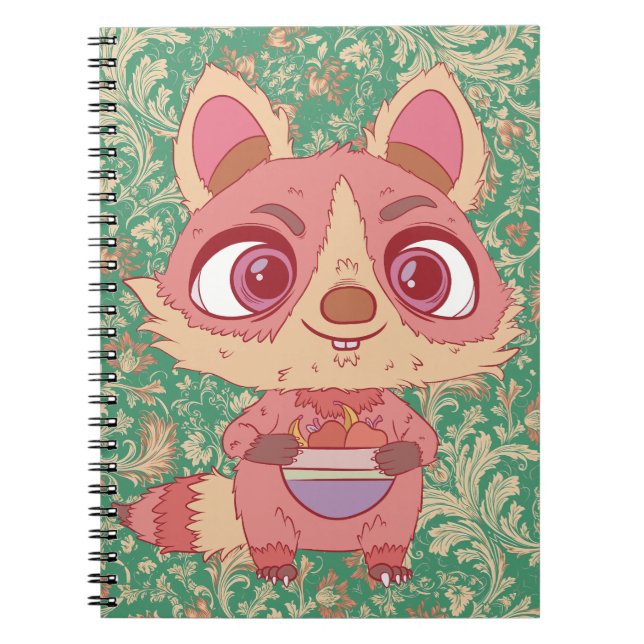 Cuaderno El mapache feliz (Frente)