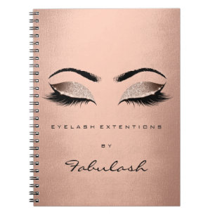 Cuaderno El maquillaje Rubor de los ojos del purpurina de
