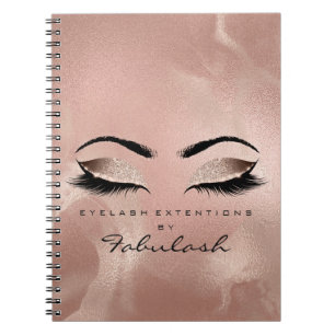 Cuaderno El maquillaje Rubor de los ojos del purpurina de