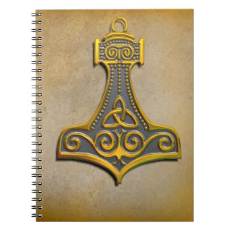 Cuaderno El martillo de Thor en oro