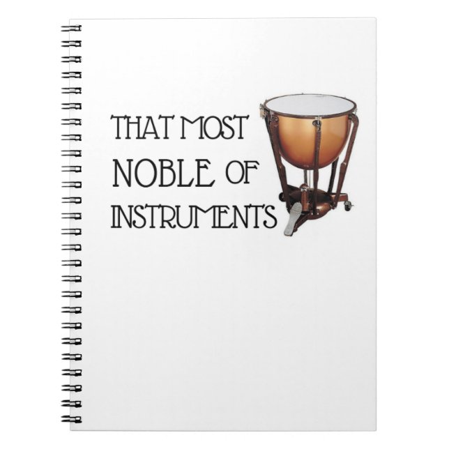 Cuaderno El más noble de los instrumentos - Timpani (Frente)
