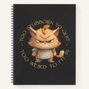 Cuaderno El Mascota Gato Es Demasiado Tonto Para Dejar De S