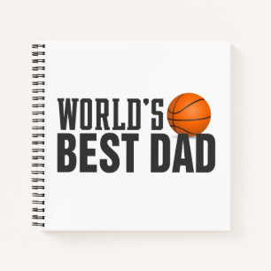 Cuaderno El mejor baloncesto de tipografía de papá del mund