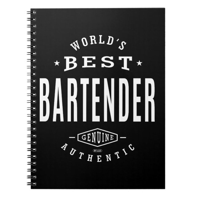 Cuaderno El mejor barman del mundo (Frente)