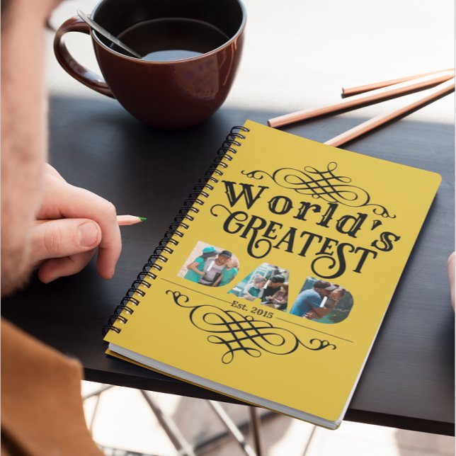Cuaderno El mejor DAD del mundo con 3 fotos (Subido por el creador)