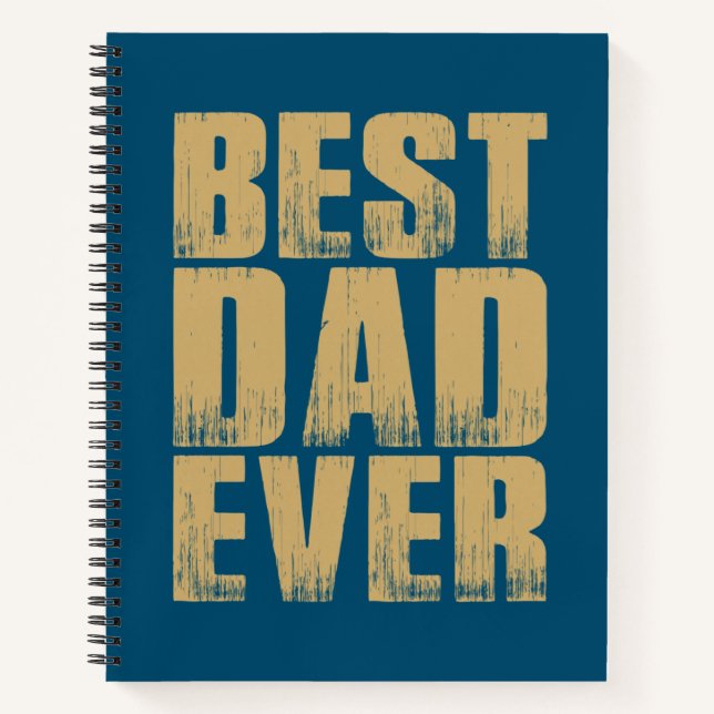 Cuaderno El mejor día del padre nunca antes | Portátil (Anverso)