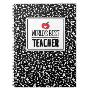 Cuaderno El mejor día del profesorado de aprecio en el mund
