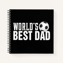 Cuaderno El mejor fútbol de tipografía de papá del mundo | 