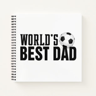 Cuaderno El mejor fútbol de tipografía de papá del mundo   