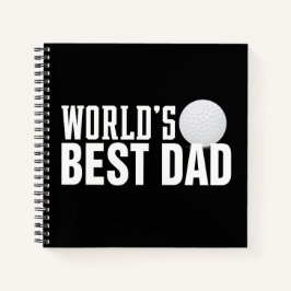 Cuaderno El mejor golf de tipografía para papá del mundo | 
