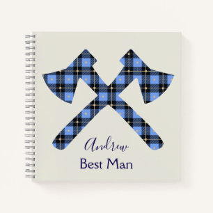 Cuaderno El mejor macho gris y azul