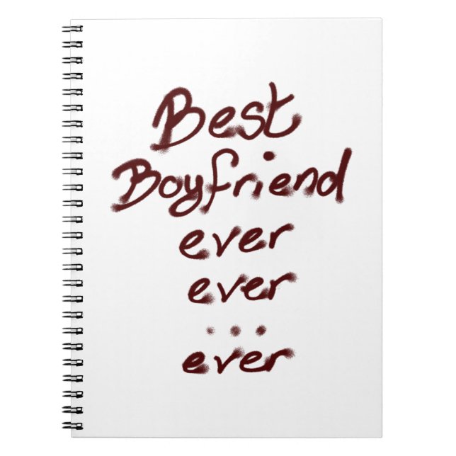Cuaderno El mejor novio nunca (Frente)