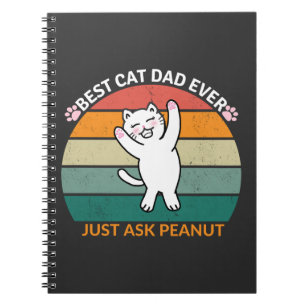 Cuaderno El mejor padre del gato, pregúntale a Peanut, papá
