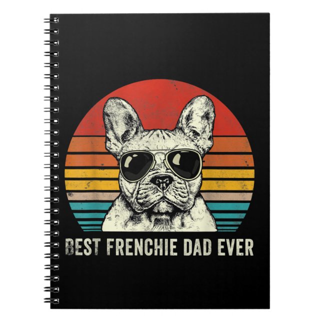 Cuaderno El mejor padre francés Bulldog francés de todos lo (Frente)