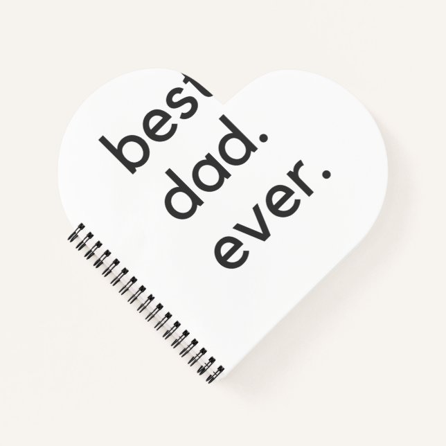 Cuaderno el mejor padre siempre oscuro (Anverso)