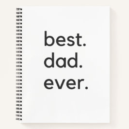 Cuaderno el mejor padre siempre oscuro