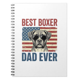 Cuaderno El Mejor Papá Boxer de Todos los Tiempos Perro Vin