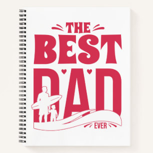 Cuaderno El Mejor Papá del Mundo – Silueta de Padre e Hijo