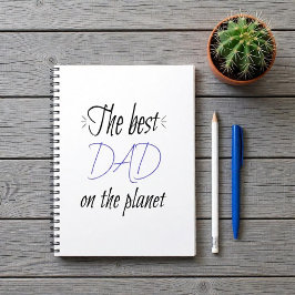 Cuaderno El Mejor Papá del Planeta Personalizado Minimalist