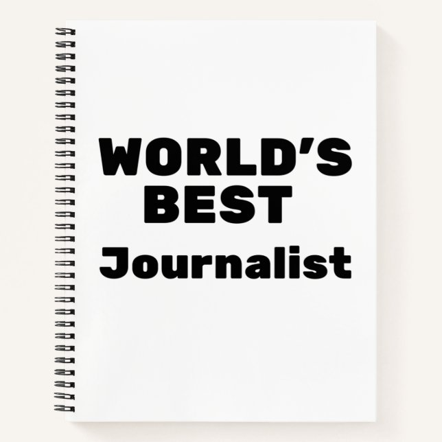 Cuaderno El mejor periodista del mundo (Anverso)
