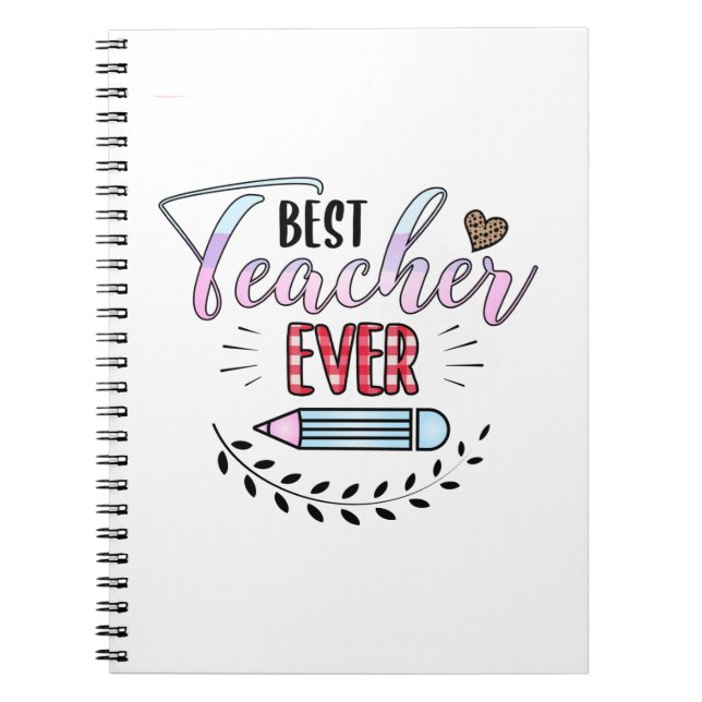 Cuaderno El mejor profesor del día del profesor (Frente)