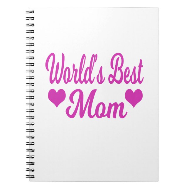 Cuaderno El mejor rosa de la mamá del mundo (Frente)