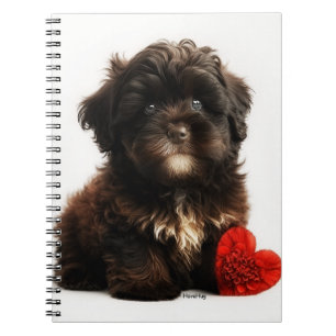 Cuaderno El mejor San Valentín del mundo, el cachorro haban