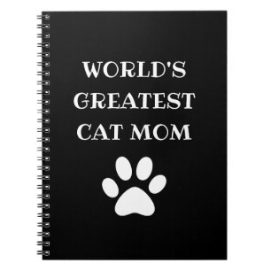 Cuaderno El mejor texto de Personalizado de gatos de un mun