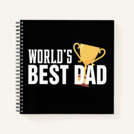 Cuaderno El mejor trofeo de tipografía de papá del mundo | 