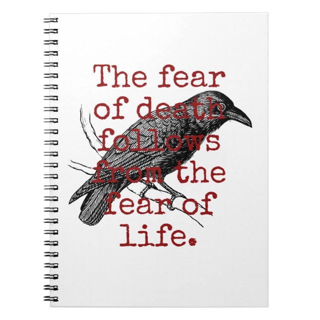 Cuaderno El Miedo A La Muerte Sigue - Cita A La Muerte (Frente)