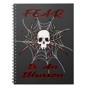 Cuaderno El Miedo Es Una Ilusión - Espeluznante Araña De Ca