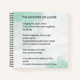 Cuaderno El Misterio De Los Amantes - Poema Del Amor