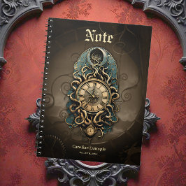 Cuaderno El misterioso movimiento de steampunk.