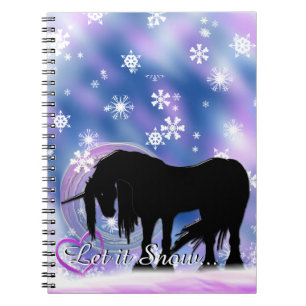 Cuaderno El místico unicornio negro (Que nieve)